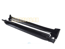 Пороги OEM, цвет черный для TOYOTA Land Cruiser J200 (2007-...)