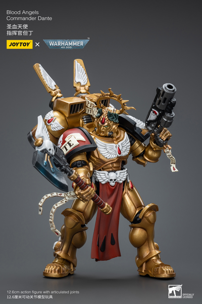 Данте, командор Кровавых Ангелов (Warhammer 40k) - КОЛЛЕКЦИОННАЯ ФИГУРКА 1/18 Blood Angels Commander Dante (JT8575) - JOYTOY