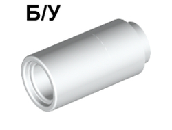 ! Б/У - Technic, Pin Connector Round 2L without Slot Pin Joiner Round, White (75535 / 75535) - Б/У