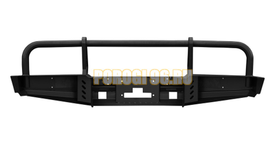 Передний силовой бампер серии Трофи на Mitsubishi Pajero II 1991-1999 (02.130.01)
