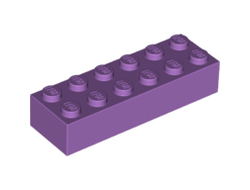 Brick 2 x 6, Medium Lavender (2456 / 6115808)