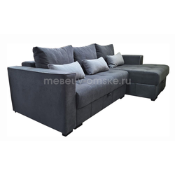 ХР098 Диван угловой Престиж-2 (тик-так, оттоманка). Размер: 2560х940х1510. Спальная зона: 1460х2150.
