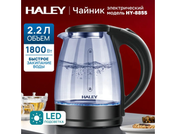 Чайник HY-8855, 1800W стекло, 2,2л черный