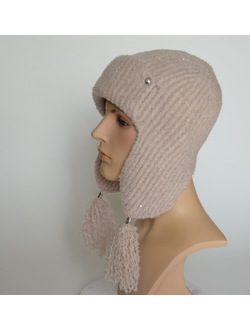 Женская шапка ушанка с кисточками Италия Vizio 9008 UOL