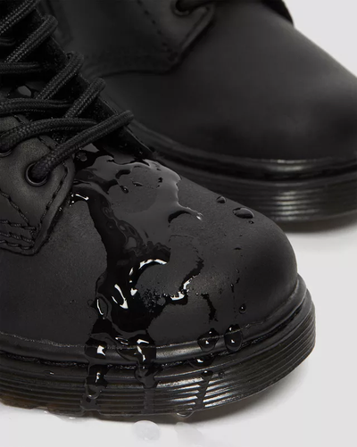 Ботинки Dr Martens Toddler 1460 Faux Fur Black