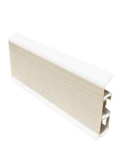 Плинтус напольный "ДЕКОНИКА" 85мм*2,2м ШИРОКИЙ 001 БЕЛЫЙ