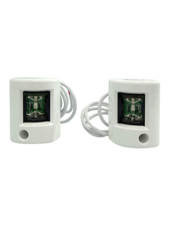 Огни бортовые светодиодные 38х60 мм, белый корпус