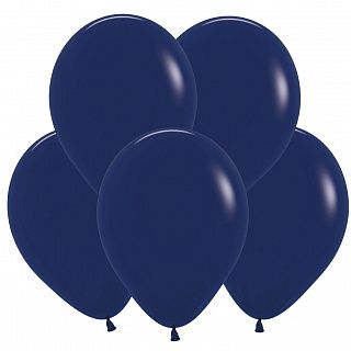 Воздушный шар с гелием "Темно-синий пастель" 30 см