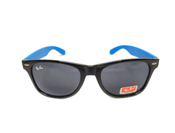 Солнцезащитные очки RB Wayfarer с синими дужками (Пластик)