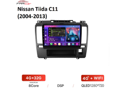 Штатная магнитола FarCar BM1148M для Nissan Tiida C11 (2004-2013) (4gb/32gb/DSP/WiFi/4G/GPS/BT)