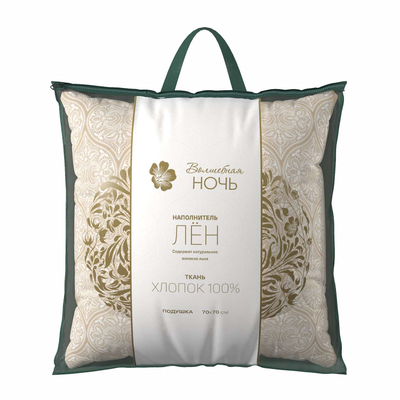 Подушка Волшебная ночь Лён 70х70