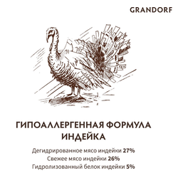 Grandorf (Грандорф): сухой корм для собак всех пород Индейка, 1 кг