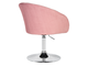 Кресло дизайнерское DOBRIN EDISON, розовый велюр (1922-16)