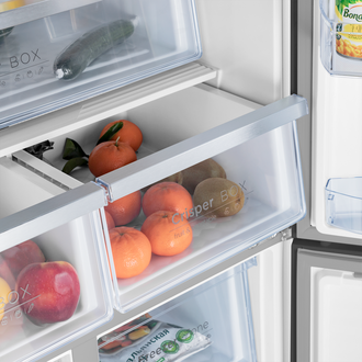 Холодильник четырехдверный MAUNFELD MFF181NFSB