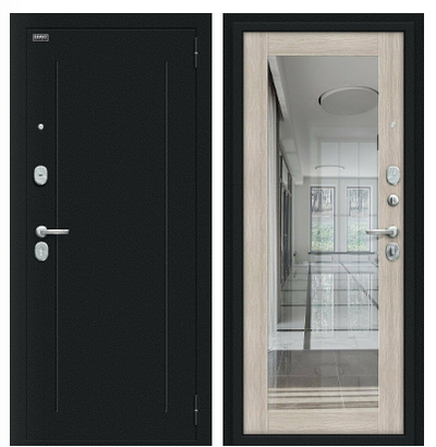 Флэш Букле черное/Cappuccino Veralinga