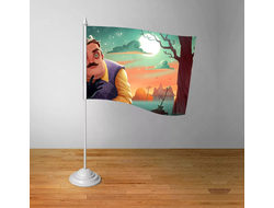 Флажок настольный Привет Сосед/ Hello Neighbor №3