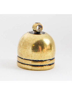 Колпачки- концевики ,  золото желтое ,12х15 мм