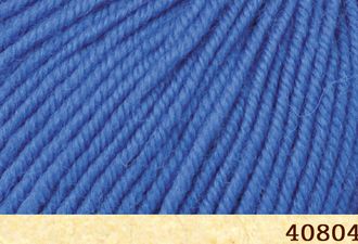 Голубой арт 40804  Fibranatura 100% мериносовая шерсть 50г/83 м