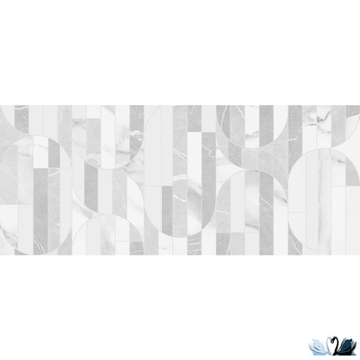 Плитка Gracia Ceramica Modello white wall 02 25x60 с орнаментом