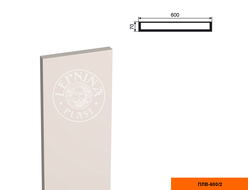 Гладкое тело фасадной пилястры из пенополистирола с покрытием LEPNINAPLAST-FASAD (Лепнинапласт-фасад) ПЛВ-600/2