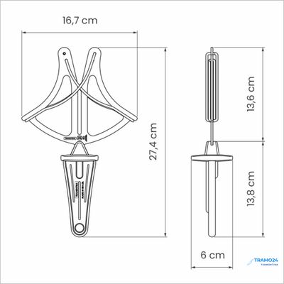 Мусат-бабочка, Приспособление для правки ножей - 24644/080