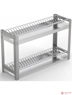 Стеллаж для сушки тарелок СКТ-2/870/280/550-с