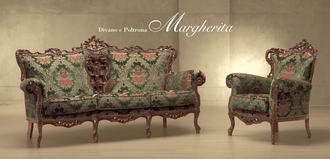 ДИВАН 2-Х МЕСТНЫЙ MARGHERITA 579/K (L146*P81*H106) MORELLO GIANPAOLO