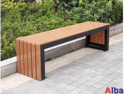 Скамейка парковая без спинки банкетка-2