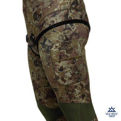 Гидрокостюм неопрен 7мм Marlin CAMOSKIN PRO green р.50