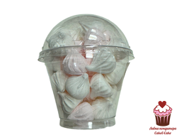 Безе в стакане Бело/Розовое, 50г