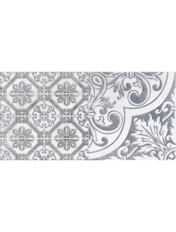 Настенная плитка декор3 Кампанилья 1641-0095 20x40 серый