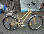 Велосипед 26" STINGER VICTORIA (рама ал. 15",17",19" 18ск, торм.V-Brake, microshift)  бежевый