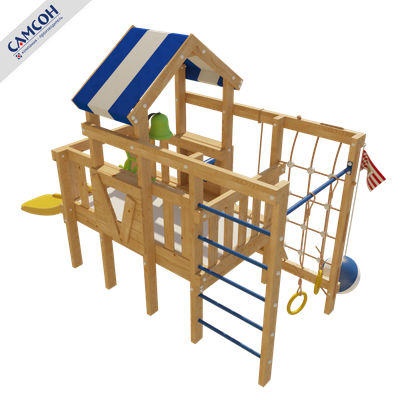 Детская игровая кровать-чердак Дори