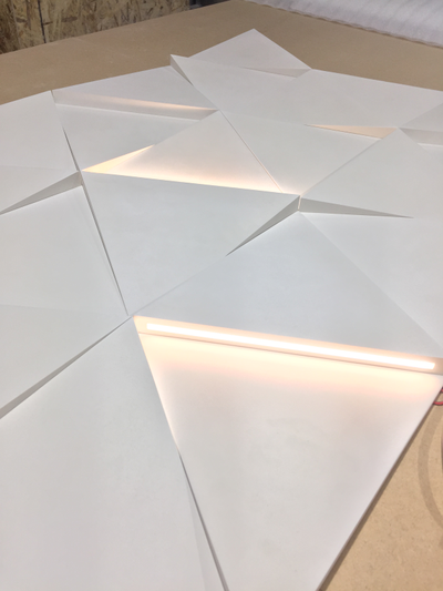 Световая 3D панель "Triangle", ракурс 2