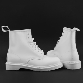 Dr martens white mono 1460 on sale