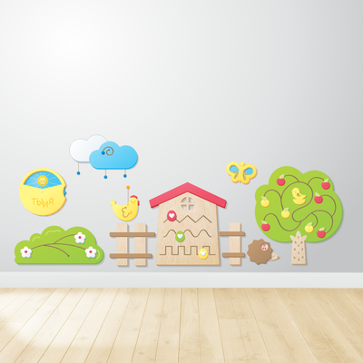 Настенный бизиборд «Дворик»