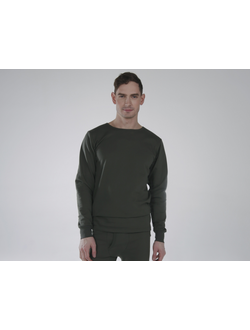 Белье трикотажное с начесом (тк.Трикотаж,250), оливковый