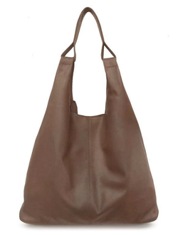 (АРТИКУЛ: 9970/8) СУМКА-МЕШОК ЖЕНСКАЯ, БОЛЬШАЯ, НАТУРАЛЬНАЯ КОЖА, КОРИЧНЕВАЯ, БЕЗ ПОДКЛАДКИ, С МЕШКОМ-ВСТАВКОЙ ВНУТРИ, ЧЕРЕЗ ПЛЕЧО