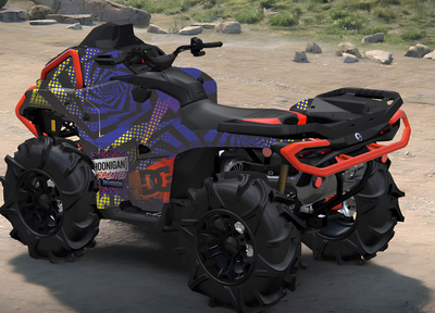 Комплект виниловых наклеек для квадроцикла BRP Outlander MAX XT-P 1000R G3 защищенные броней #10467