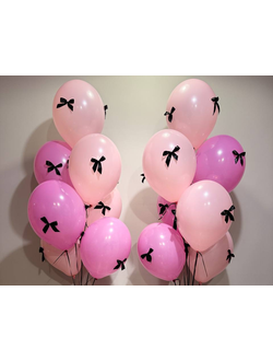 НАБОР ВОЗДУШНЫХ ШАРОВ "ЧЕРНЫЙ БАНТ"