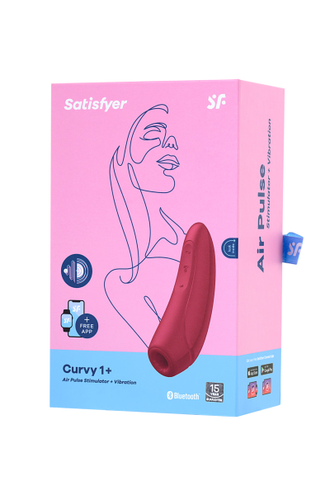 J2018-80 ВАКУУМ-ВОЛНОВОЙ БЕСКОНТАКТНЫЙ СТИМУЛЯТОР КЛИТОРА SATISFYER CURVY 1+