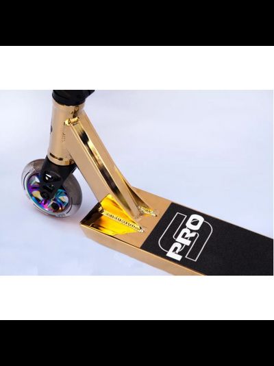Самокат трюковый S-PRO золотой хром