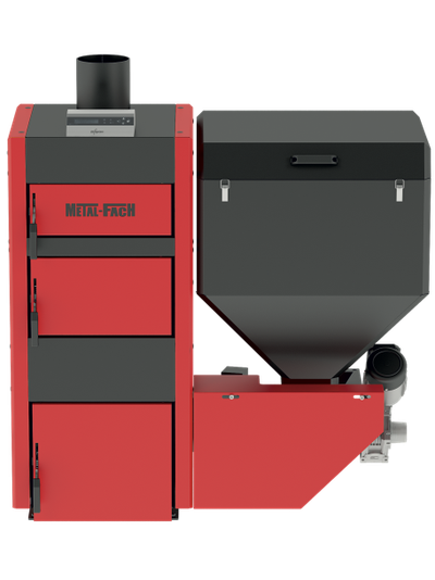Котел Metal-Fach SMART Auto ECO PLUS 30 кВт  с левой подачей (поворотная горелка с самоочисткой)