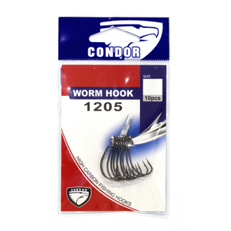 Крючок офсетный Condor WORM HOOK