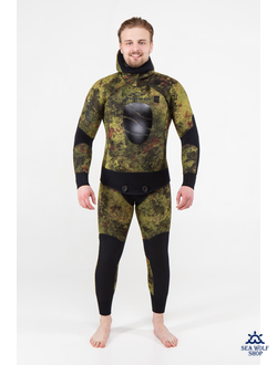 Гидрокостюм неопрен 5мм AquaTeam Reef Green У/н JAKO р.54