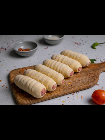 СОСИСКА В СЛОЕНОМ ТЕСТЕ