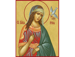 Ирина Македонская, святая великомученица. Рукописная икона.