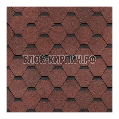 Гибкая черепица Shinglas ультра самба соната рубин