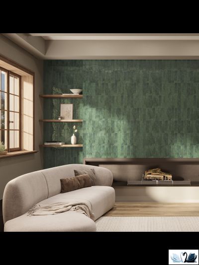 Плитка Creto Magic Green 5,85x24 см настенная