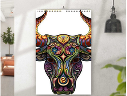 Перекидной календарь с символикой "Быка" №15